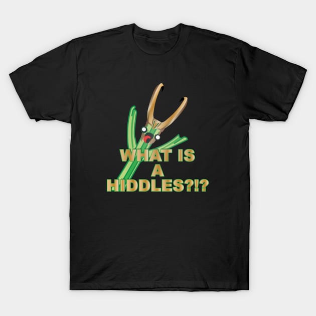 What is a Hiddles?!? T-Shirt by Fanthropy Running Programs